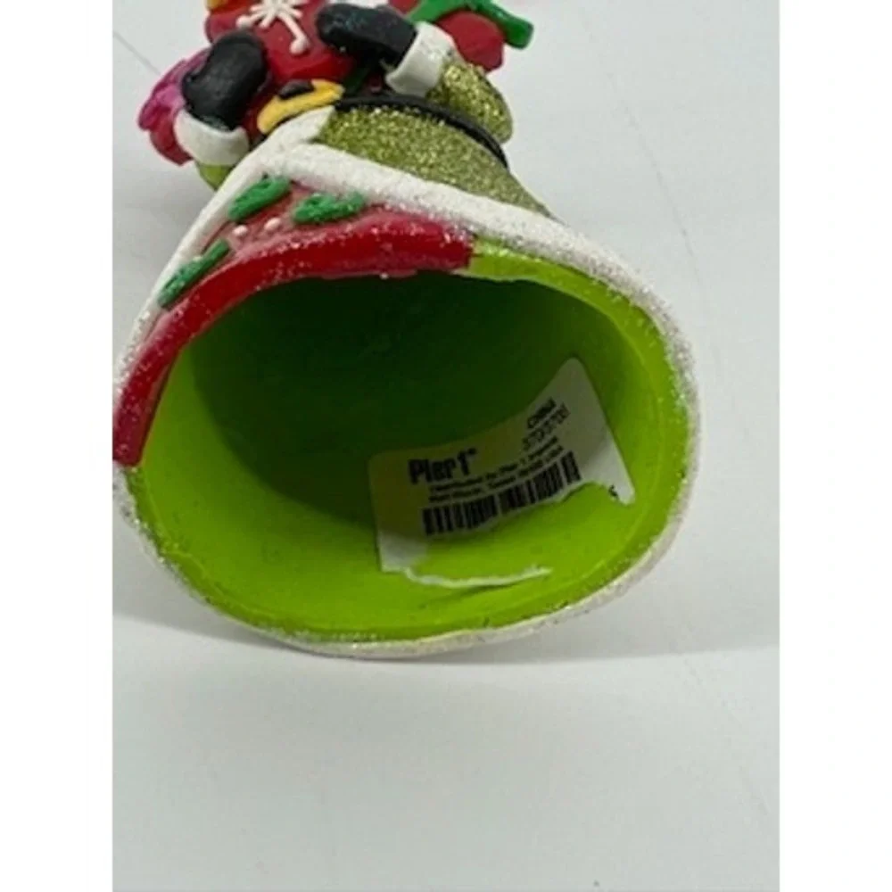 Pier 1 Imports Santa Ornament‎ with Photo Clip Christmas Holiday Decoration